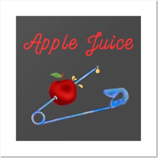 apple juice Posters and Art